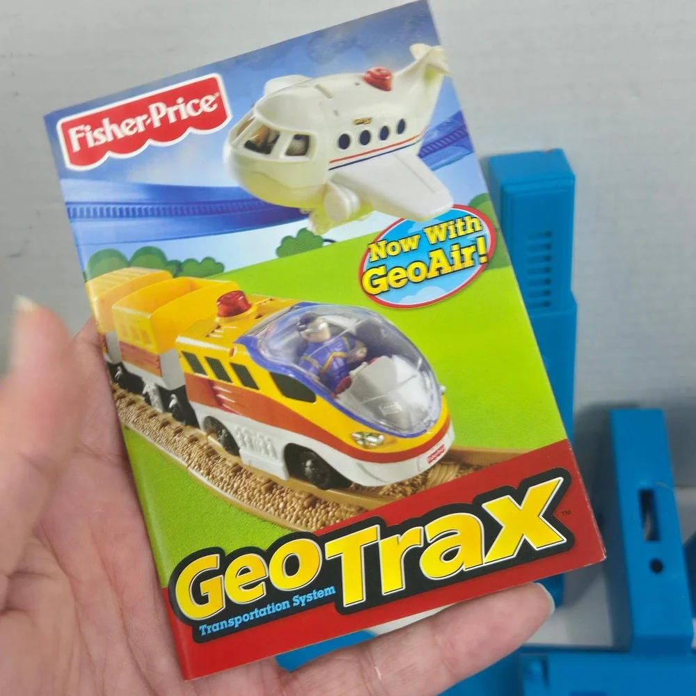Fisher-Price GeoTrax GeoAir High Flyin Airport N0142 Track Tower Lot NO RC/PLANE